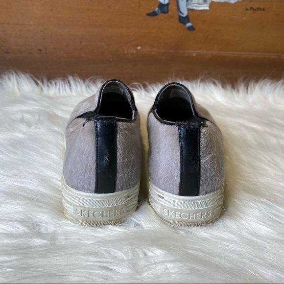 Skechers Street Rise It Grey Faux Leather Platform Slip On Sneakers Grey Size 8 - Picture 2 of 10